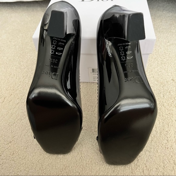 DIOR Buckle Black Patent Heels - Picture 8 of 8